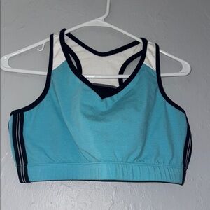 Athletic Works Blue and White Crop Top 50